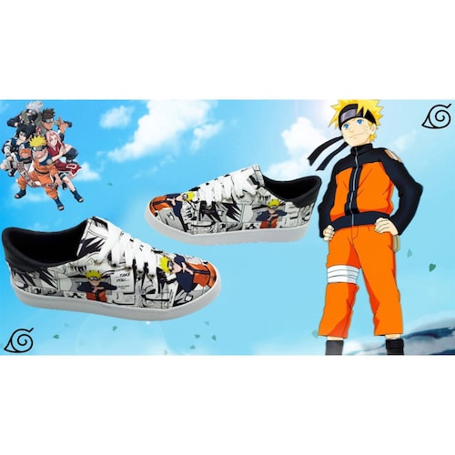 Tenis Naruto Shippuden Manga Anime Agujeta Juveniles 425-bn.