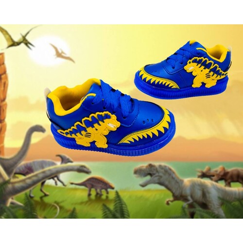 Tenis Dinosaurio Rex Niños Luces Leds Casual 770-RAD (12.0 - 21.0)