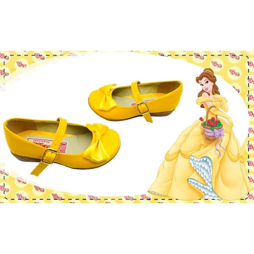 Zapato Niña Princesa Bella Zapatilla Amarillo 03-AA 22 al 26.