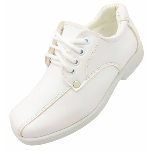 Zapato Niños Bautizo Fiesta Comunión Confirmación 415-B Bco (12.0 - 21.5).
