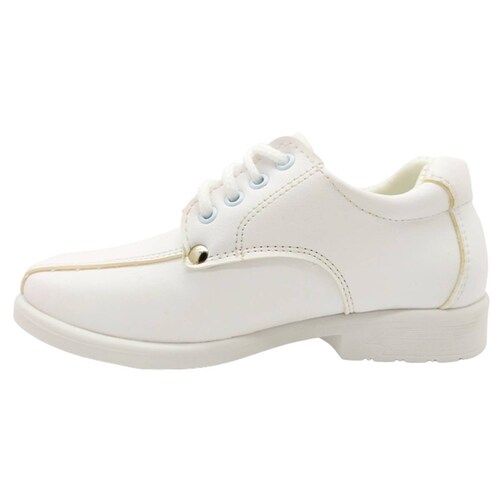 Zapato Niños Bautizo Fiesta Comunión Confirmación 415-B Bco (12.0 - 21.5).