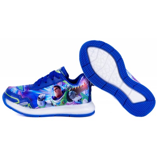 Tenis Niño Buz Layer Astronauta Luces Led Casual Azul 827-AR (12.0 - 21.5).