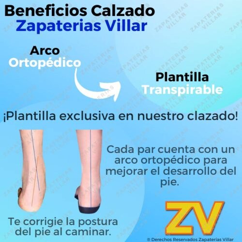Tenis Niño Deportivo Arco Ortopédico Blancos Casuales 701-BN (12.0 - 18.0)
