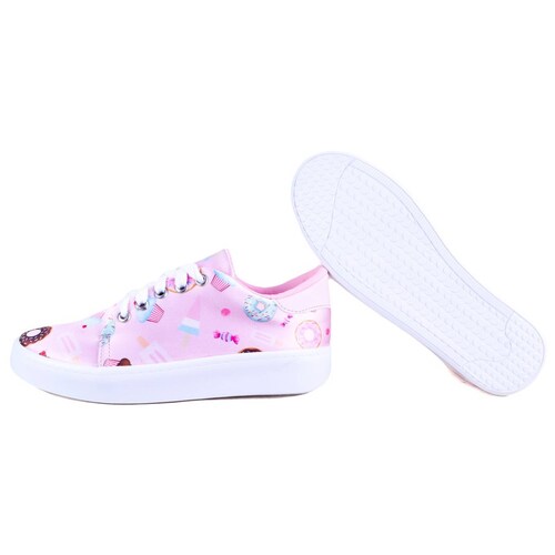 Tenis Niña Dulces Helados Cómodo Casual 301-RP Rosa Postres.