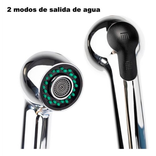 Tarja Sencilla de Acero Inox con Mezcladora con cuello Retráctil 