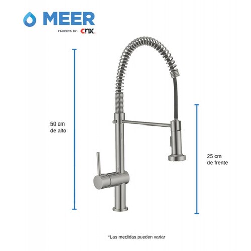 Tarja De Acero Inoxidable Premium incluye Mezcladora Con Espiral.