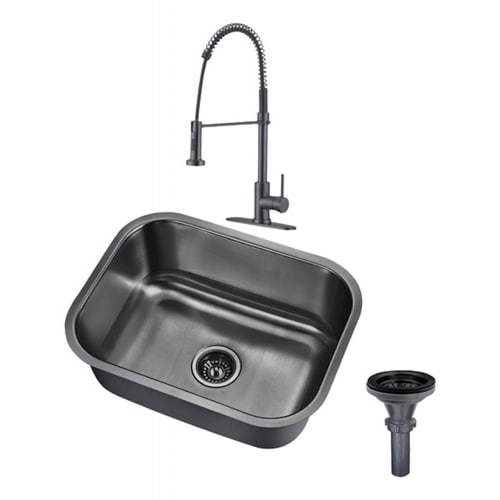 Tarja De Cocina Sencilla Con Mezcladora De Acero Inox
