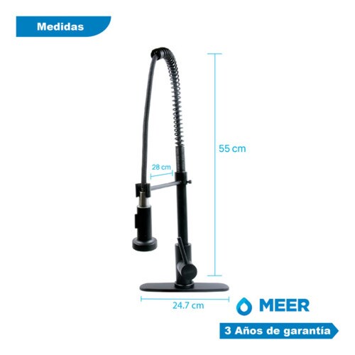 Tarja De Cocina Sencilla Con Mezcladora De Acero Inox