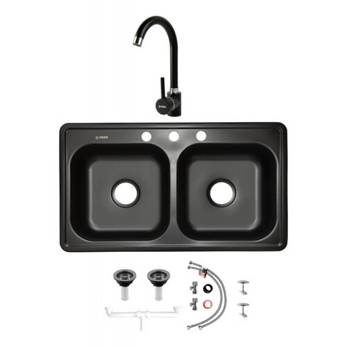 Fregadero De Cocina Con Mezcladora + Kit De Instalación.