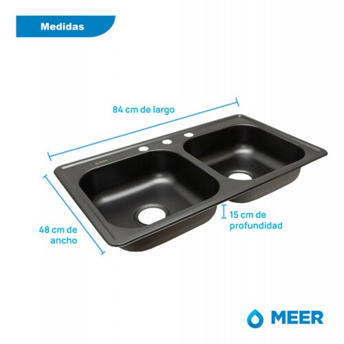 Fregadero De Cocina Con Mezcladora + Kit De Instalación.