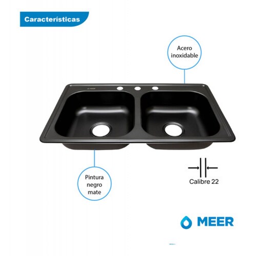 Fregadero De Cocina Con Mezcladora + Kit De Instalación.
