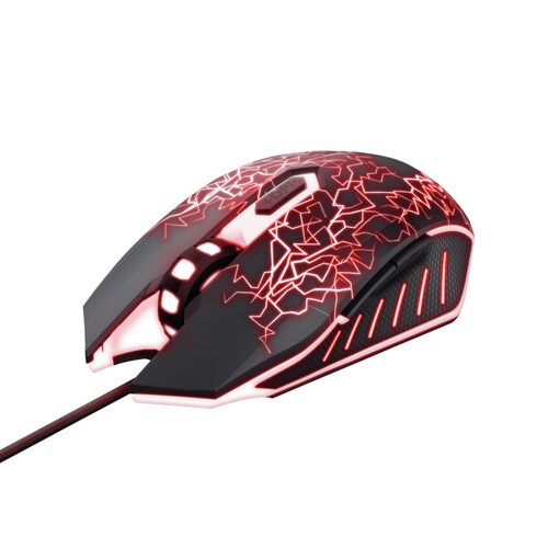 Mouse Gamer Trust Gxt 105x Izza 4000ppp 6 Botones Iluminado