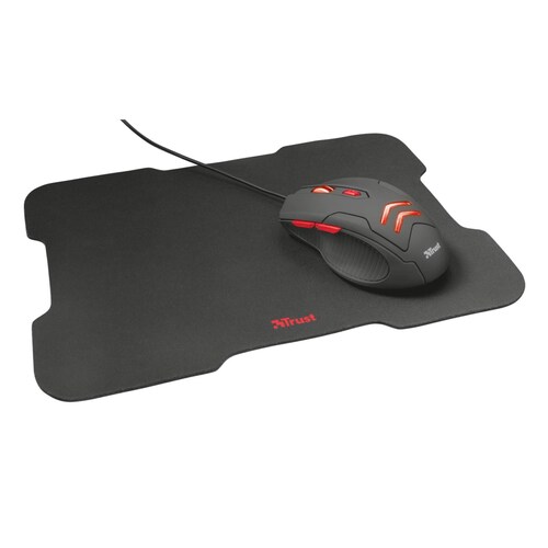 Audífono Gamer 4 En 1 Trust Ziva + Teclado + Mouse + Pad