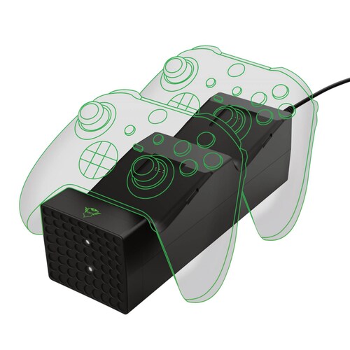 Cargador De Controles Con Bat Recarga Xbox S/x Trust Gxt 250.