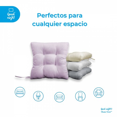 Cojines De Silla Capitonados 2 Pack 45cm x 45cm Good Night Classic Home