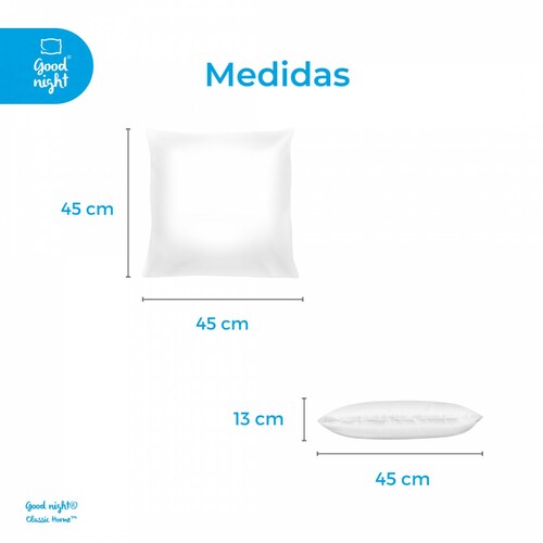 Cojín De Silla Negro Good Night Classic Home