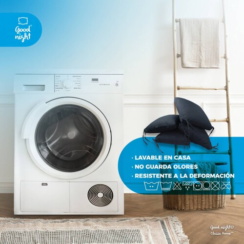 Cojín De Silla Negro Good Night Classic Home