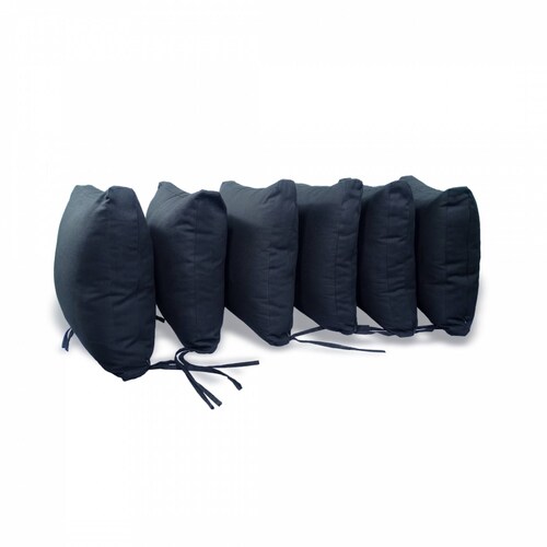 Cojines De Silla Negros 6 Pack  Good Night Classic Home