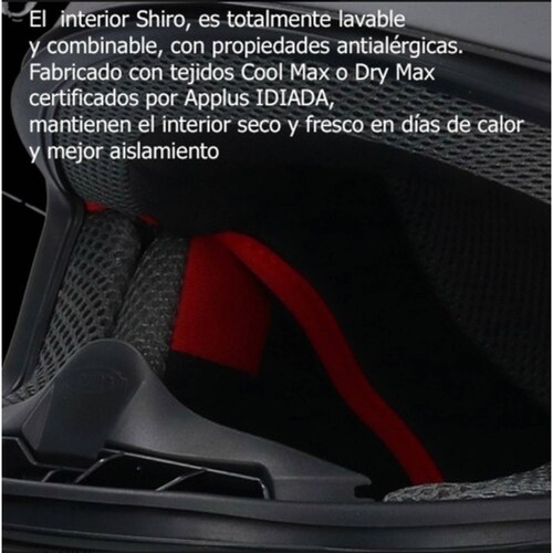 Casco Cerrado Certificado Ece / Shiro 890 - Base Azul / Gris Mate Talla Mediana
