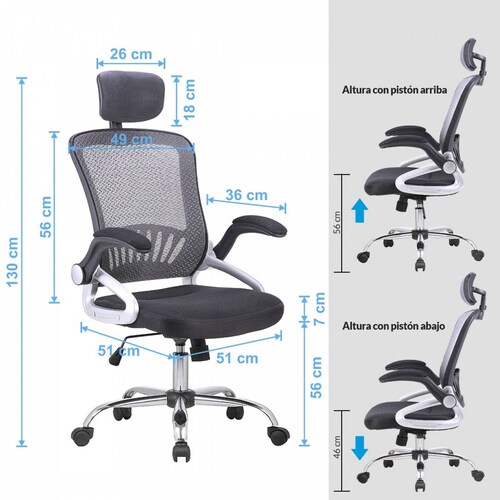 Silla para Oficina Grande para Personas con Sobrepeso