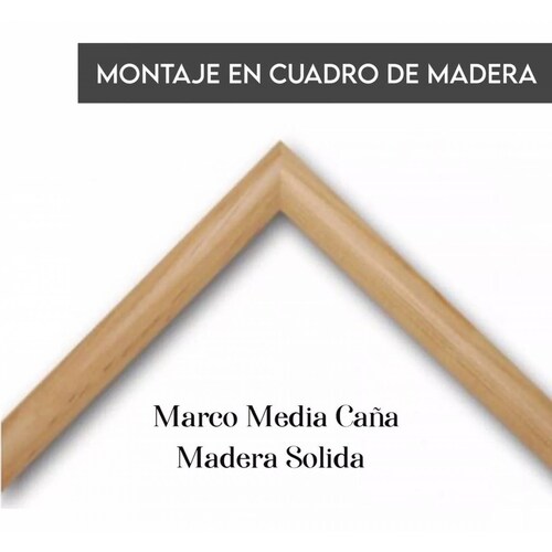 Set 3 Cuadros Minimalista Bauhaus Boho Neutral Marco Madera