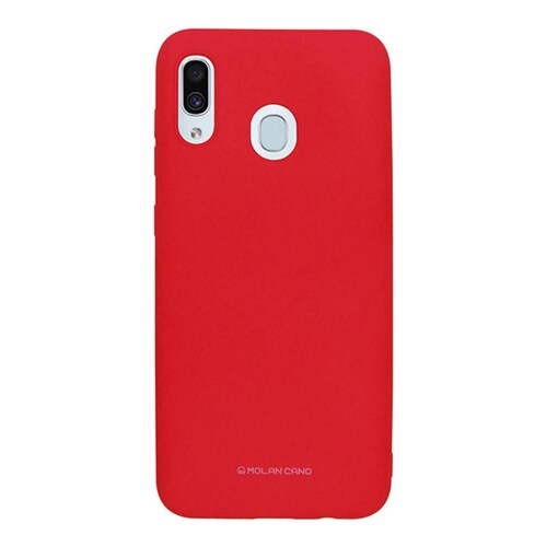Funda Molan Cano Para Samsung M20 Silicon Suave Color Rojo