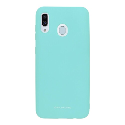 Funda Molan Cano Para Samsung M20 Silicon Suave Color Menta