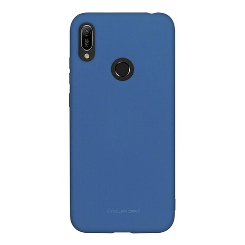 Funda Molan Cano Para Huawei Y6 2019 Silicon Suave Color Azul