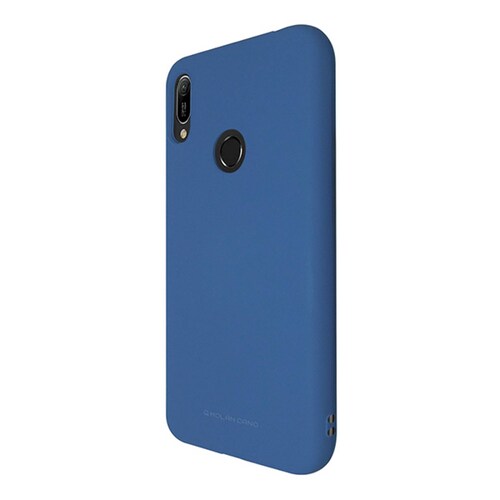 Funda Molan Cano Para Huawei Y6 2019 Silicon Suave Color Azul