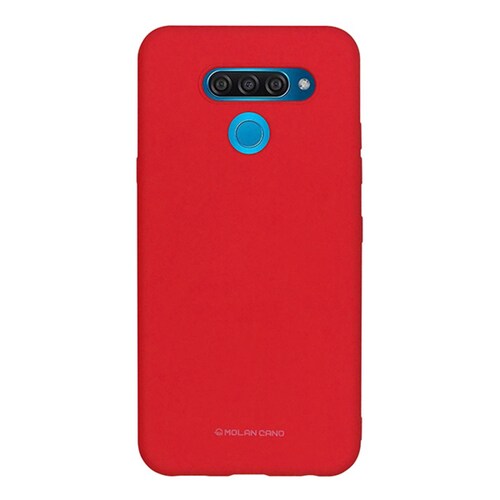 Funda Molan Cano Para LG K50| Q60 Silicon Suave Color Rojo