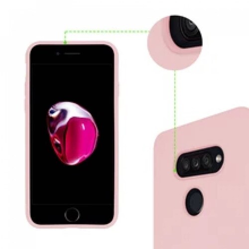 Funda Molan Cano Case De Silicon Suave Para Lg K40s Rosa