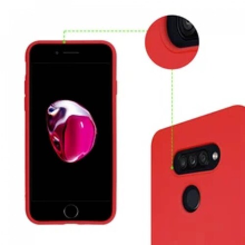 Funda Molan Cano Case De Silicon Suave Para Iphone 5 y SE Rojo