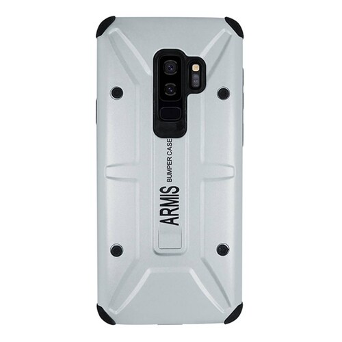Funda Atti Armis Doble Capa Para Samsung S9 Plus Plata