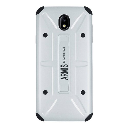 Funda Atti Armis Doble Capa Para Samsung J7 Pro Plata