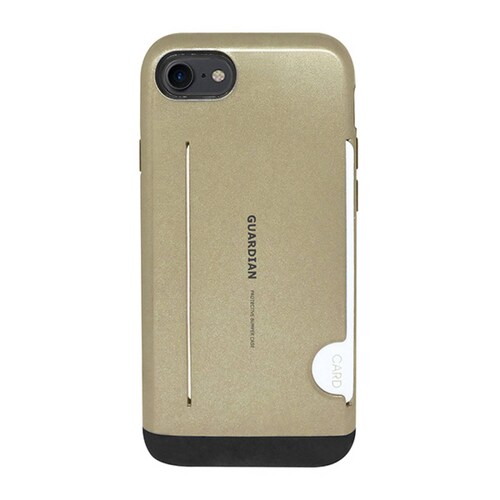 Funda tarjetero Guardian para iPhone 7 Dorado
