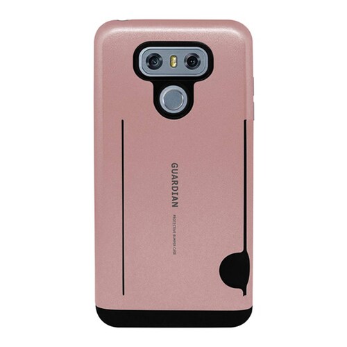 Funda tarjetero Guardian para Lg G6 Rosa metal