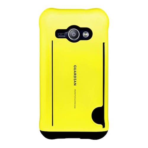 Funda tarjetero Guardian para Samsung Galaxy J1 ace Amarillo