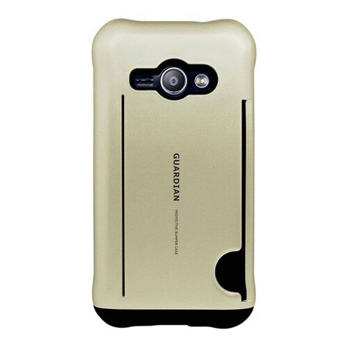 Funda tarjetero Guardian para Samsung Galaxy J1 ace Dorado
