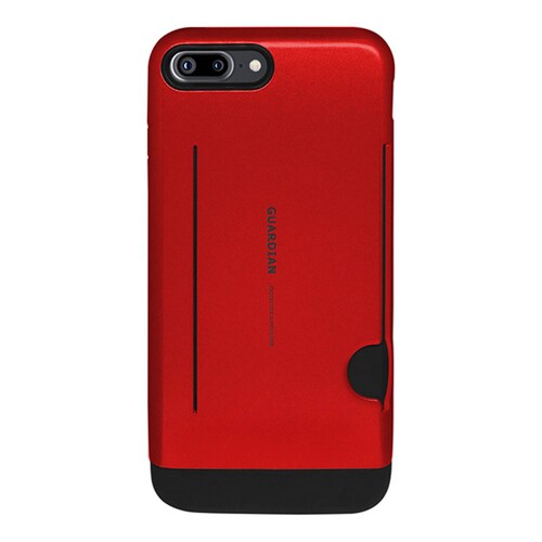 Funda tarjetero Guardian para iPhone 7 plus Rojo