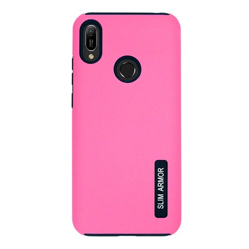 Funda Atti New Case Doble Capa Mas Mica De Vidrio Templado Para Huawei Y6 2019 Color Rosa