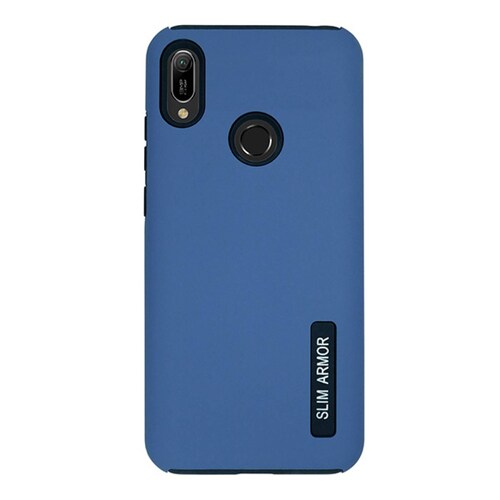 Funda Atti New Case Doble Capa Mas Mica De Vidrio Templado Para Huawei Y6 2019 Color Azul