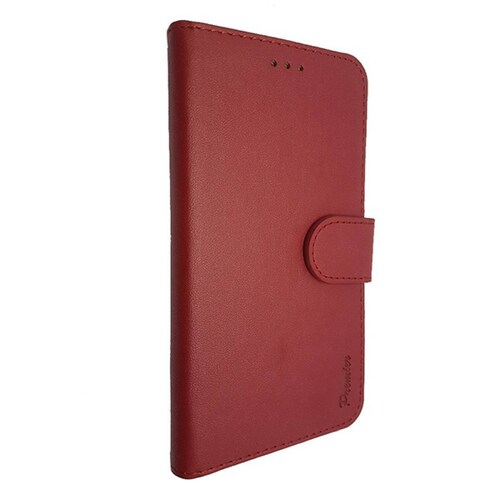 Funda Atti Premier Diary Tipo Cartera Para Lg Q60 Color Rojo