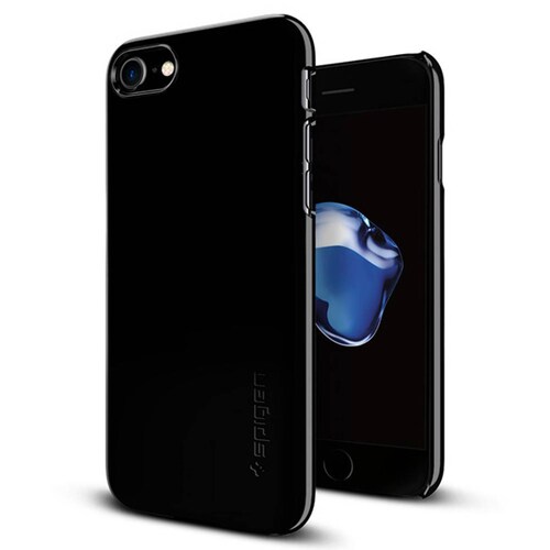 Funda Spigen Thin fit para iPhone 7 / 8 / Se 2020 Jett black