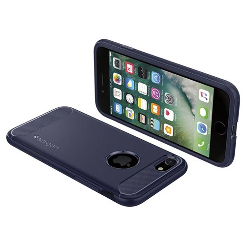 Funda Spigen Rugged Armor para iPhone 7 / 8 Midnight Blue