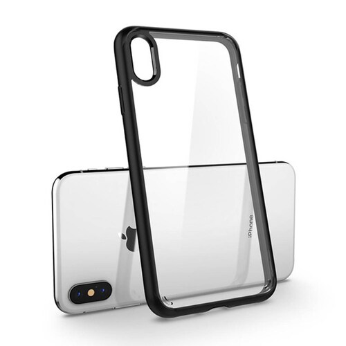 ImpactStrong Funda para iPhone X/iPhone Xs, funda ultra protectora con  protector de pantalla transparente integrado para iPhone X/iPhone Xs (negro)