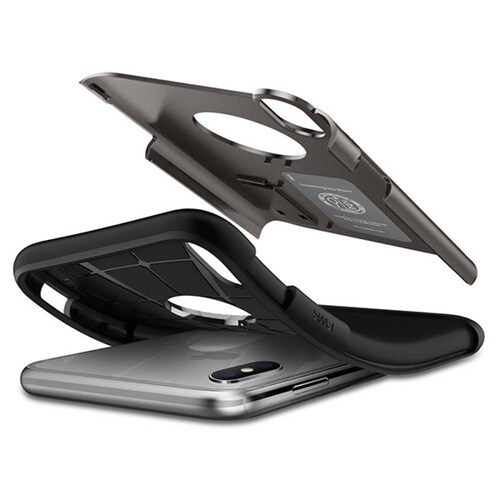 Funda Spigen Slim Armor para iPhone XR Gunmetal