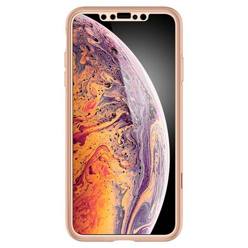 Funda Spigen Thin Fit 360 para iPhone XS max Rose gold