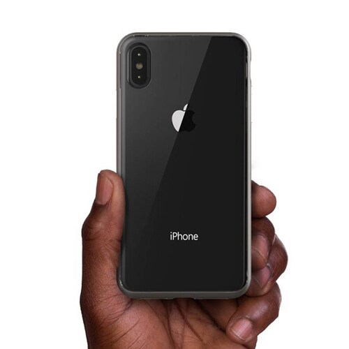Funda VRS Crystal Bumper para Iphone Xs Max Transparente Contorno Negro