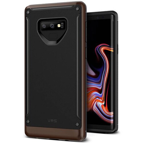 Funda VRS High Pro Shield para Samsung Note 9 Negro Contorno Café