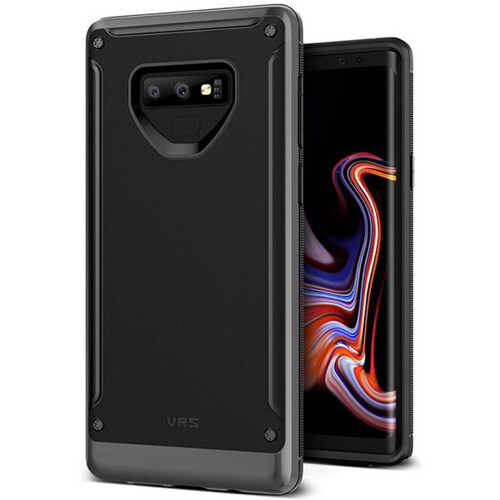 Funda VRS High Pro Shield para Samsung Note 9 Negro Contorno Gris